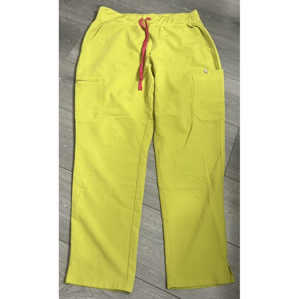 FIGS Women Size XL FIONx Yola Skinny Scrub Pants Lime Green Style 1000614R